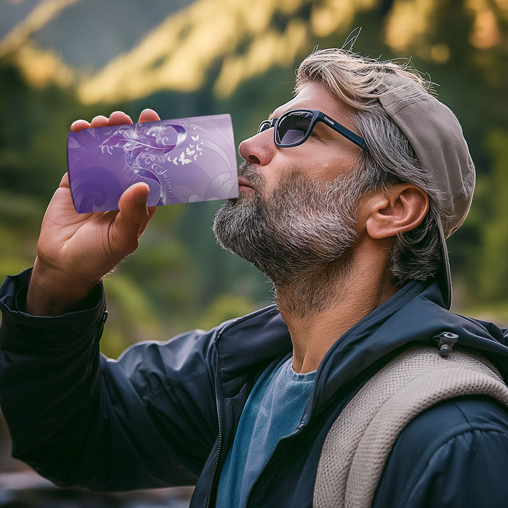 Lupus Awareness Month 4 in 1 Can Cooler Tumbler Polynesian Style