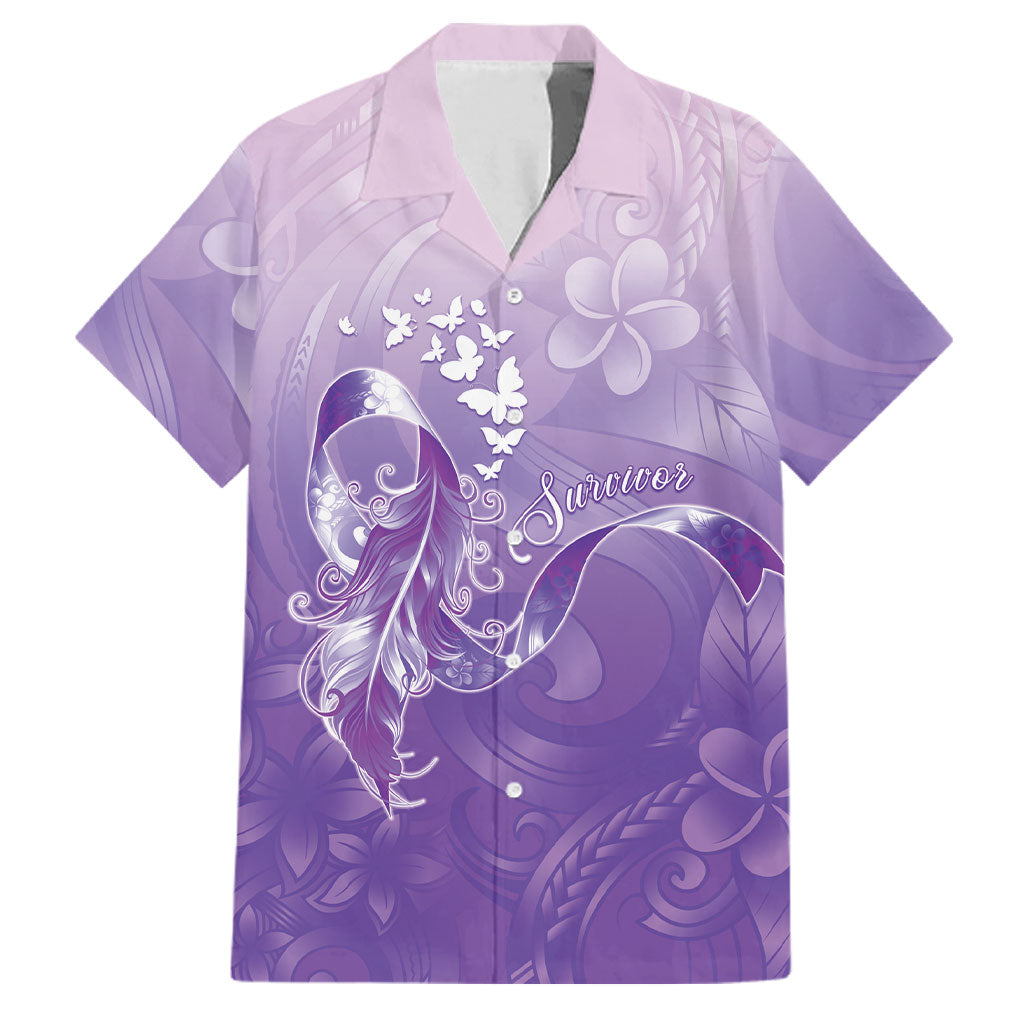Lupus Awareness Month Family Matching Off The Shoulder Long Sleeve Dress and Hawaiian Shirt Polynesian Style