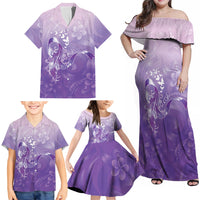 Lupus Awareness Month Family Matching Off Shoulder Maxi Dress and Hawaiian Shirt Polynesian Style LT05 - Polynesian Pride