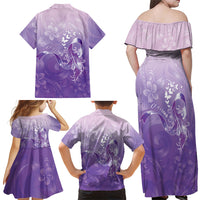 Lupus Awareness Month Family Matching Off Shoulder Maxi Dress and Hawaiian Shirt Polynesian Style LT05 - Polynesian Pride