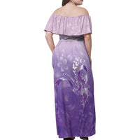 Lupus Awareness Month Family Matching Off Shoulder Maxi Dress and Hawaiian Shirt Polynesian Style LT05 - Polynesian Pride