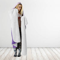 Lupus Awareness Month Hooded Blanket Polynesian Style