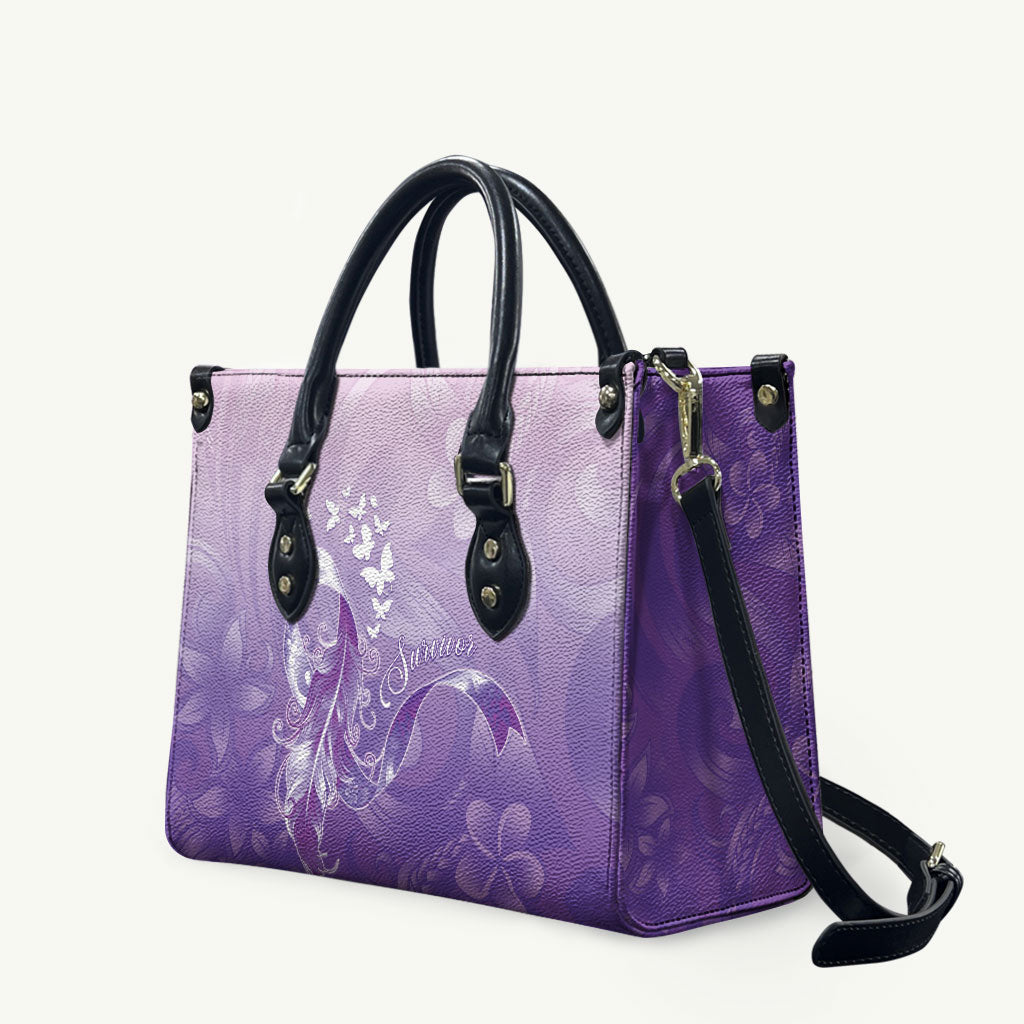 Lupus Awareness Month Leather Bag Polynesian Style