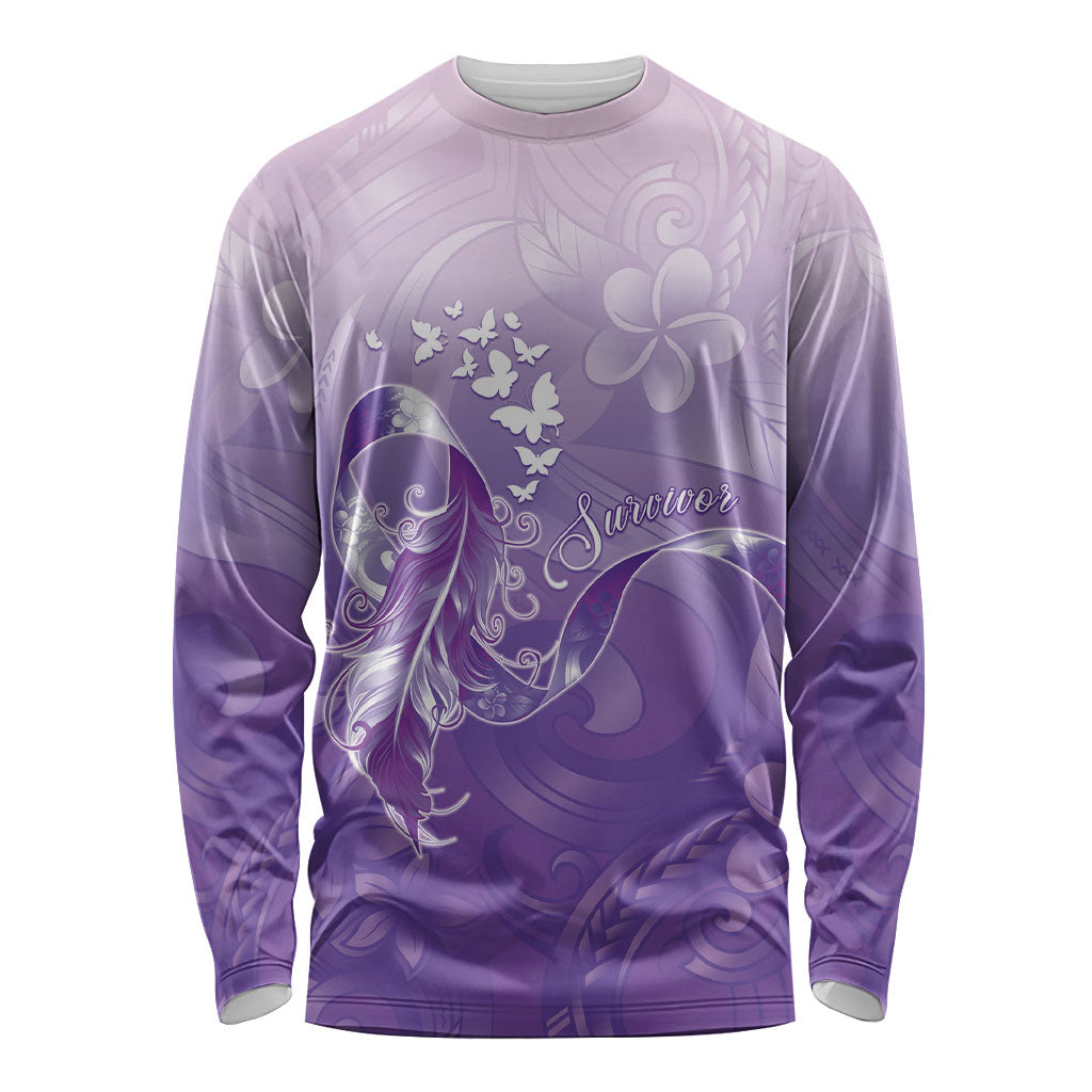 Lupus Awareness Month Long Sleeve Shirt Polynesian Style