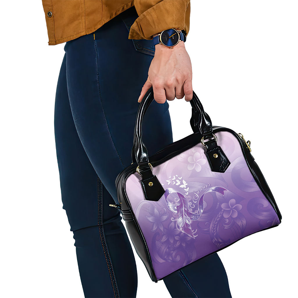 Lupus Awareness Month Shoulder Handbag Polynesian Style