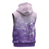 Lupus Awareness Month Sleeveless Zip Hoodie Polynesian Style LT05 - Polynesian Pride