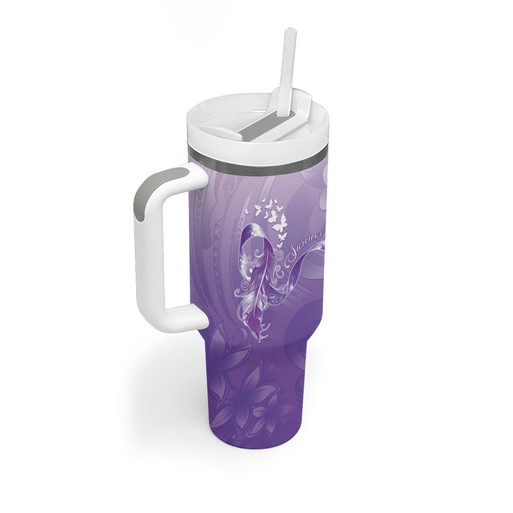 Lupus Awareness Month Tumbler With Handle Polynesian Style