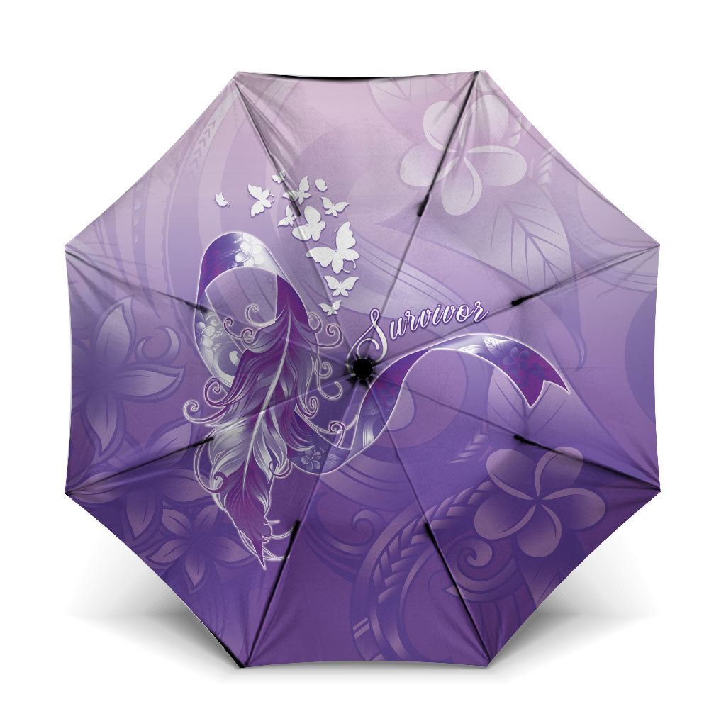 Lupus Awareness Month Umbrella Polynesian Style