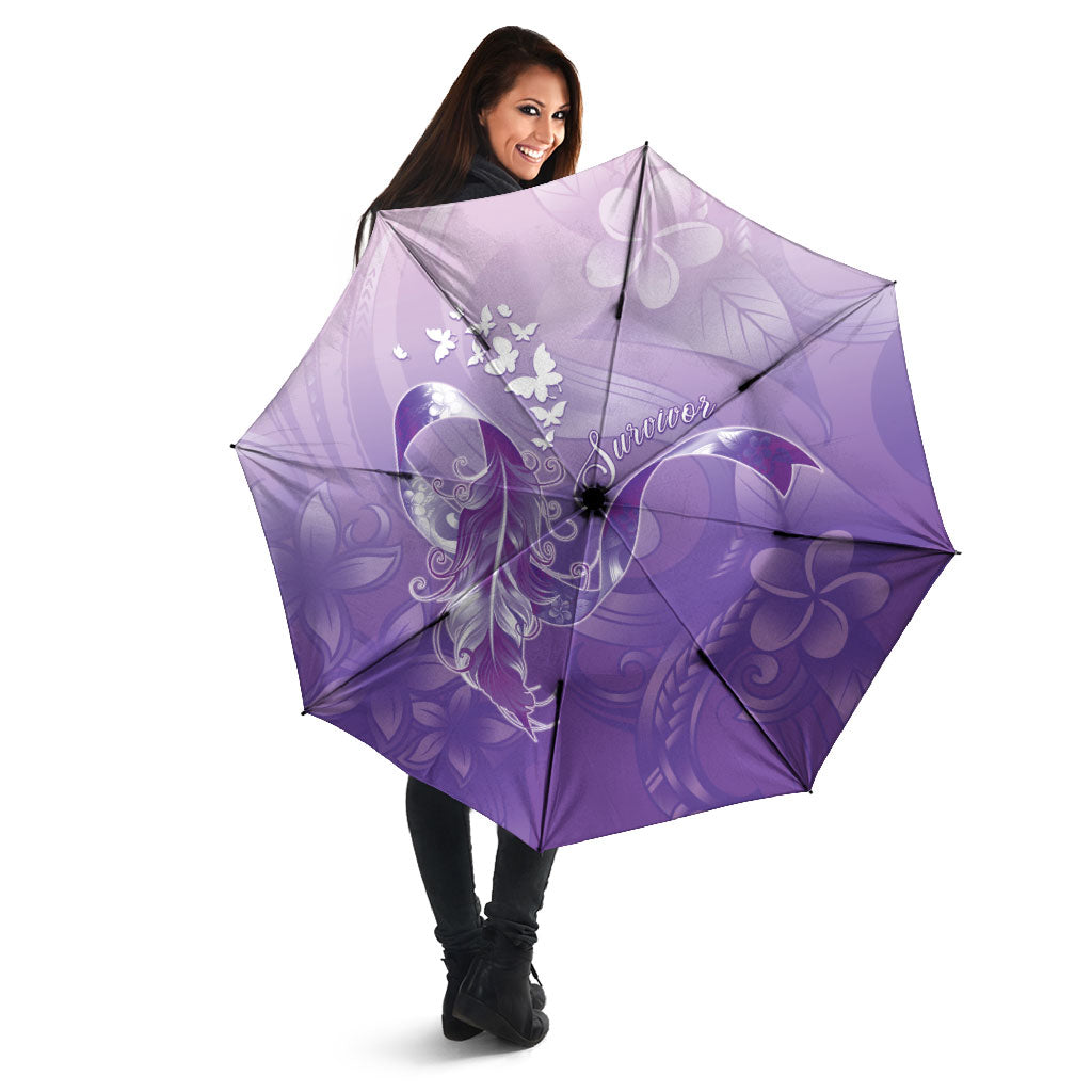 Lupus Awareness Month Umbrella Polynesian Style