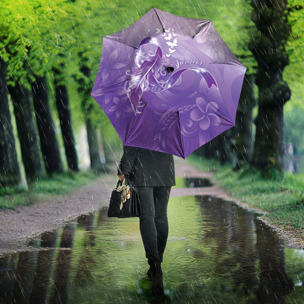 Lupus Awareness Month Umbrella Polynesian Style