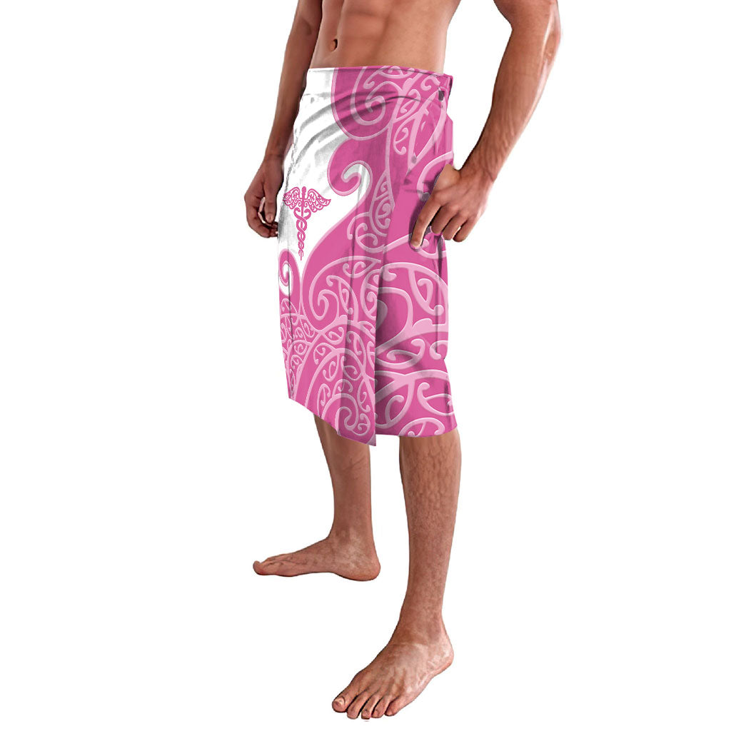 New Zealand Nurse Lavalava Maori Koru Pink Version