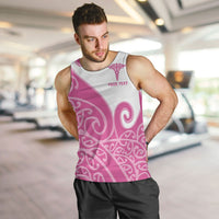 Personalised New Zealand Nurse Men Tank Top Maori Koru Pink Version LT05 Pink - Polynesian Pride