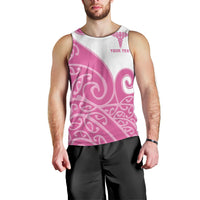 Personalised New Zealand Nurse Men Tank Top Maori Koru Pink Version LT05 - Polynesian Pride