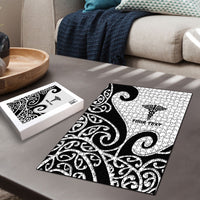 Personalised New Zealand Nurse Puzzle Maori Koru Black Version