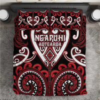 Aotearoa Ngapuhi Bedding Set Maori Tribal Pattern