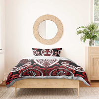 Aotearoa Ngapuhi Bedding Set Maori Tribal Pattern