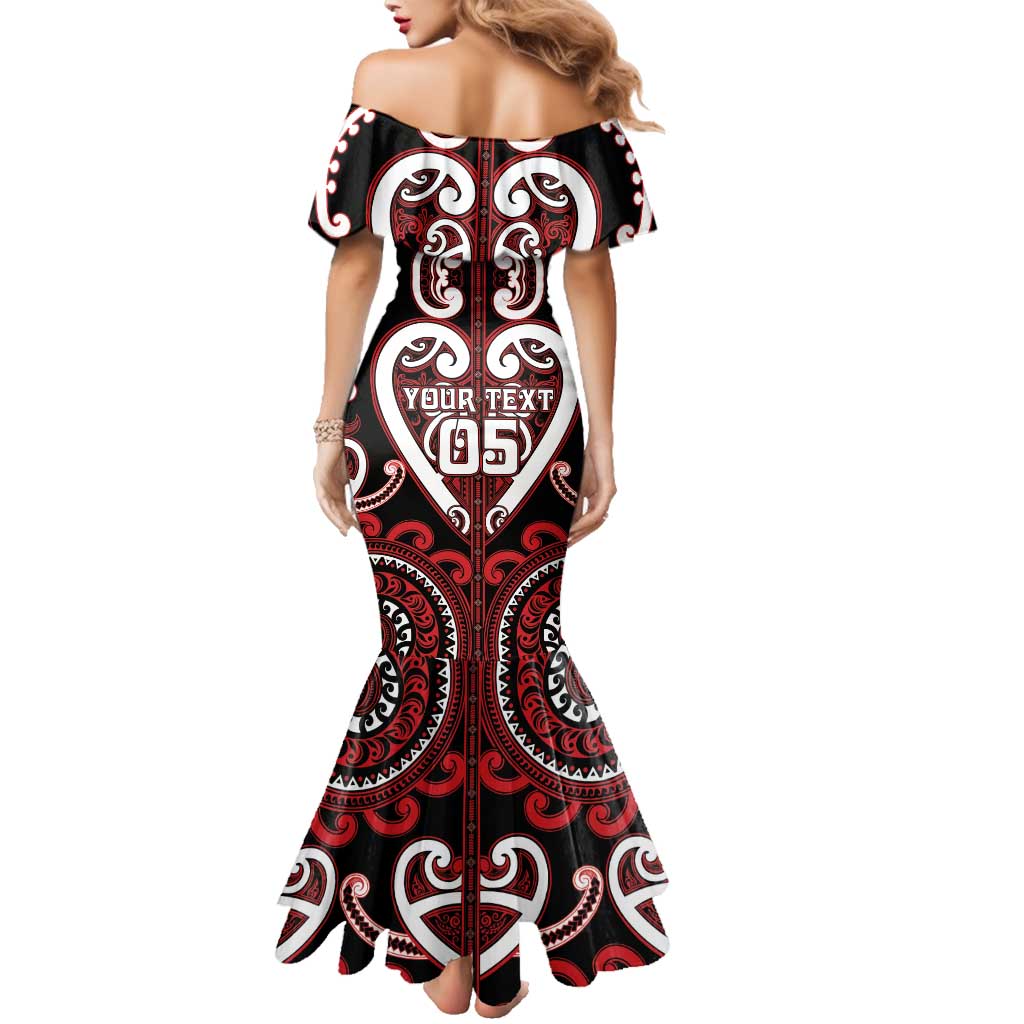 Custom Aotearoa Ngapuhi Family Matching Mermaid Dress and Hawaiian Shirt Maori Tribal Pattern