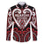 Custom Aotearoa Ngapuhi Family Matching Off The Shoulder Long Sleeve Dress and Hawaiian Shirt Maori Tribal Pattern
