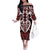 Custom Aotearoa Ngapuhi Family Matching Off The Shoulder Long Sleeve Dress and Hawaiian Shirt Maori Tribal Pattern