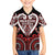 Custom Aotearoa Ngapuhi Family Matching Off The Shoulder Long Sleeve Dress and Hawaiian Shirt Maori Tribal Pattern