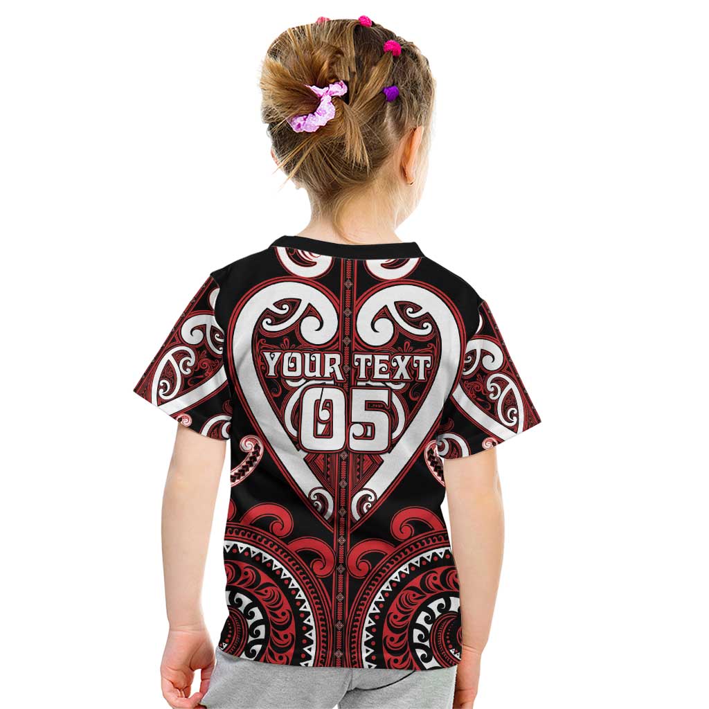 Custom Aotearoa Ngapuhi Kid T Shirt Maori Tribal Pattern