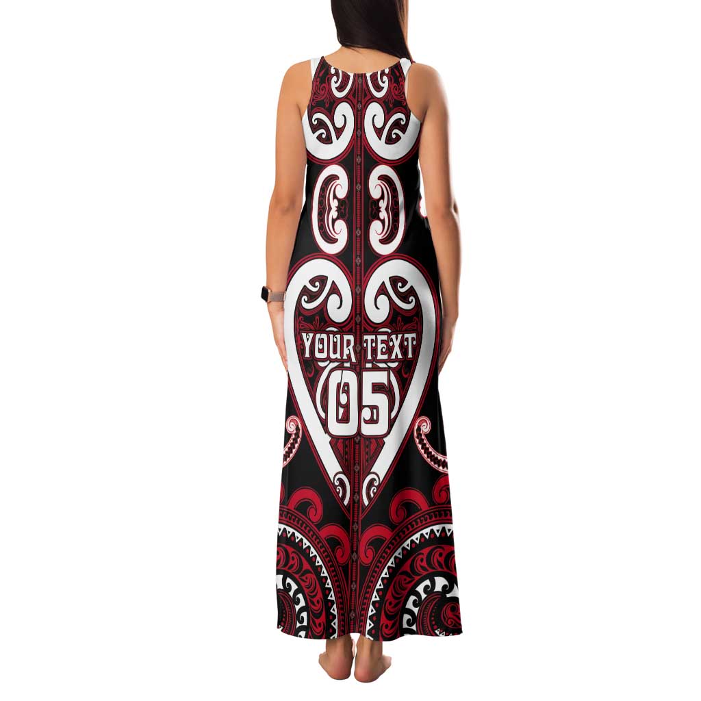 Custom Aotearoa Ngapuhi Tank Maxi Dress Maori Tribal Pattern