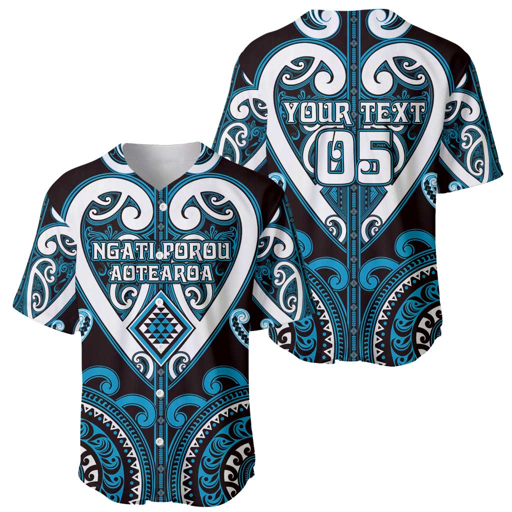 Custom Aotearoa Ngati Porou Baseball Jersey Maori Tribal Pattern
