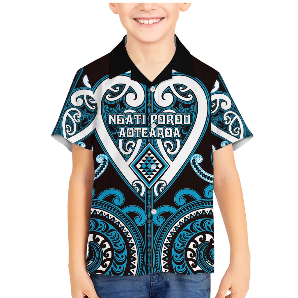 Custom Aotearoa Ngati Porou Family Matching Mermaid Dress and Hawaiian Shirt Maori Tribal Pattern
