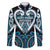Custom Aotearoa Ngati Porou Family Matching Off The Shoulder Long Sleeve Dress and Hawaiian Shirt Maori Tribal Pattern