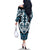 Custom Aotearoa Ngati Porou Family Matching Off The Shoulder Long Sleeve Dress and Hawaiian Shirt Maori Tribal Pattern