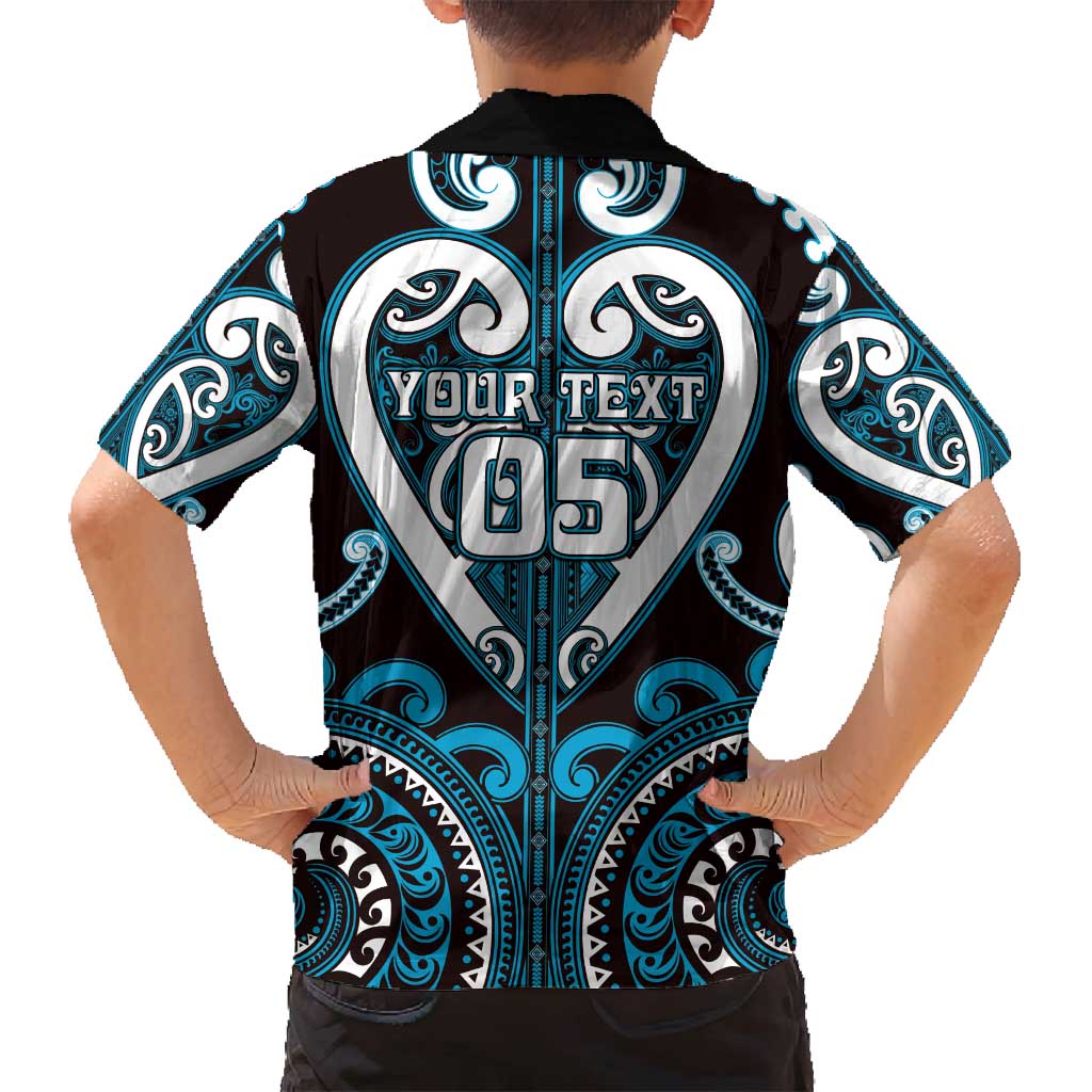 Custom Aotearoa Ngati Porou Family Matching Puletasi and Hawaiian Shirt Maori Tribal Pattern