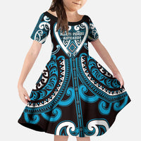 Custom Aotearoa Ngati Porou Family Matching Short Sleeve Bodycon Dress and Hawaiian Shirt Maori Tribal Pattern