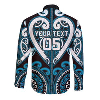 Custom Aotearoa Ngati Porou Long Sleeve Button Shirt Maori Tribal Pattern