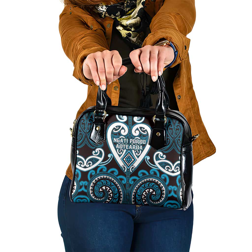 Aotearoa Ngati Porou Shoulder Handbag Maori Tribal Pattern