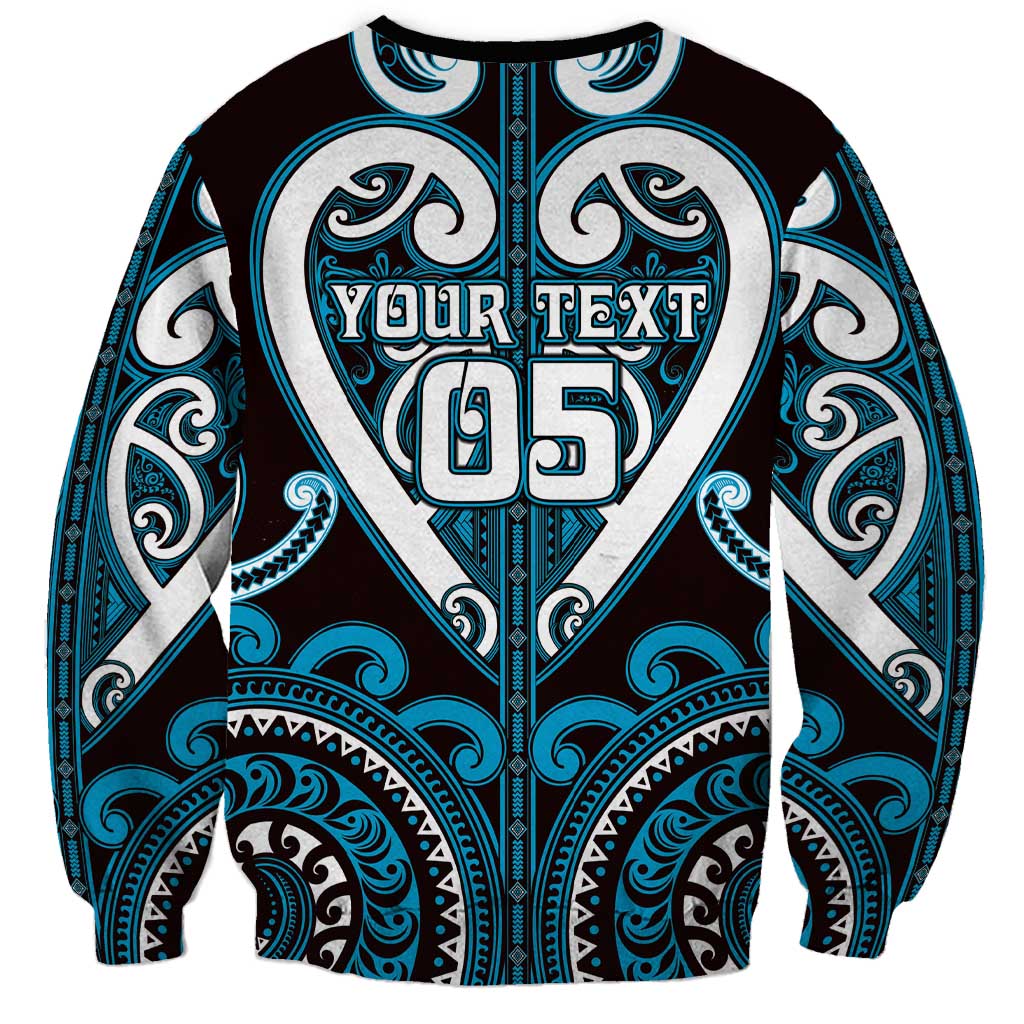 Custom Aotearoa Ngati Porou Sweatshirt Maori Tribal Pattern