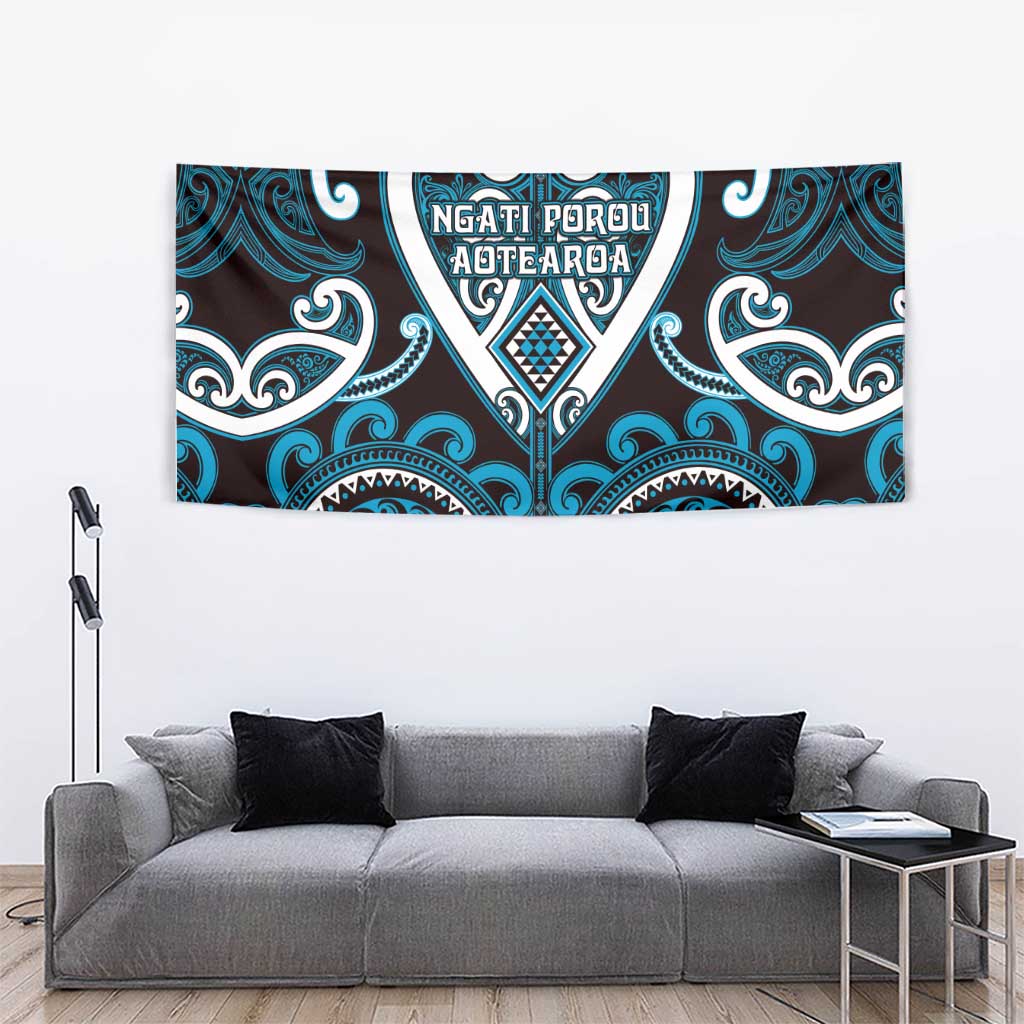 Aotearoa Ngati Porou Tapestry Maori Tribal Pattern