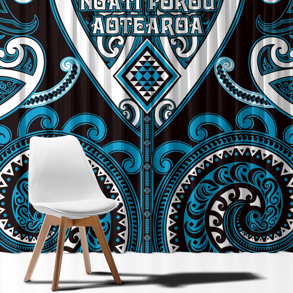 Aotearoa Ngati Porou Window Curtain Maori Tribal Pattern LT05 - Polynesian Pride