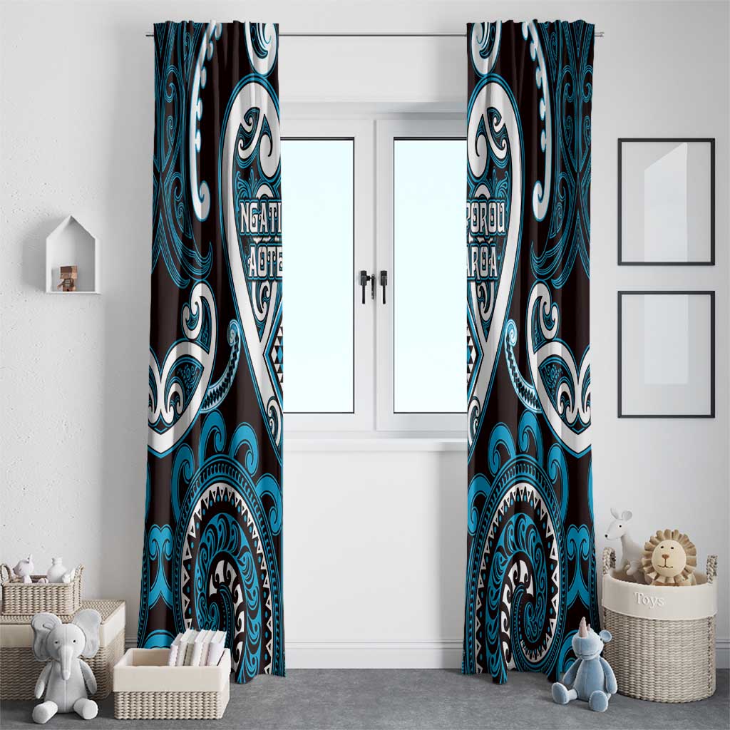 Aotearoa Ngati Porou Window Curtain Maori Tribal Pattern LT05 - Polynesian Pride