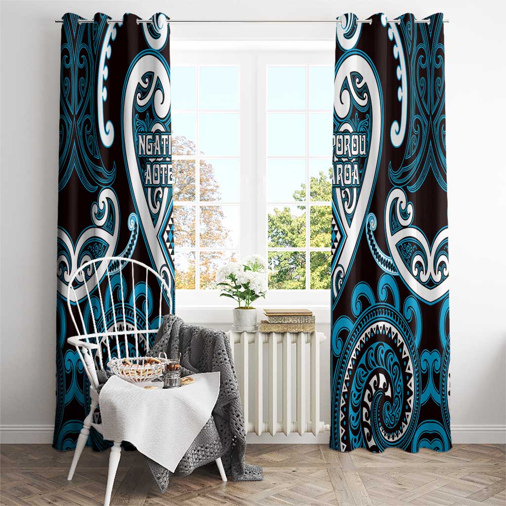 Aotearoa Ngati Porou Window Curtain Maori Tribal Pattern LT05 - Polynesian Pride