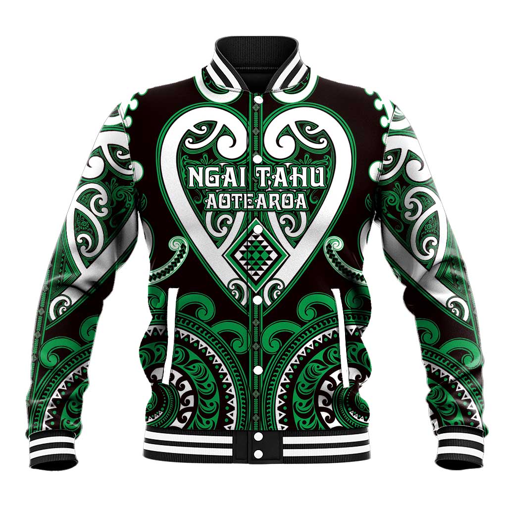 Custom Aotearoa Ngai Tahu Baseball Jacket Maori Tribal Pattern
