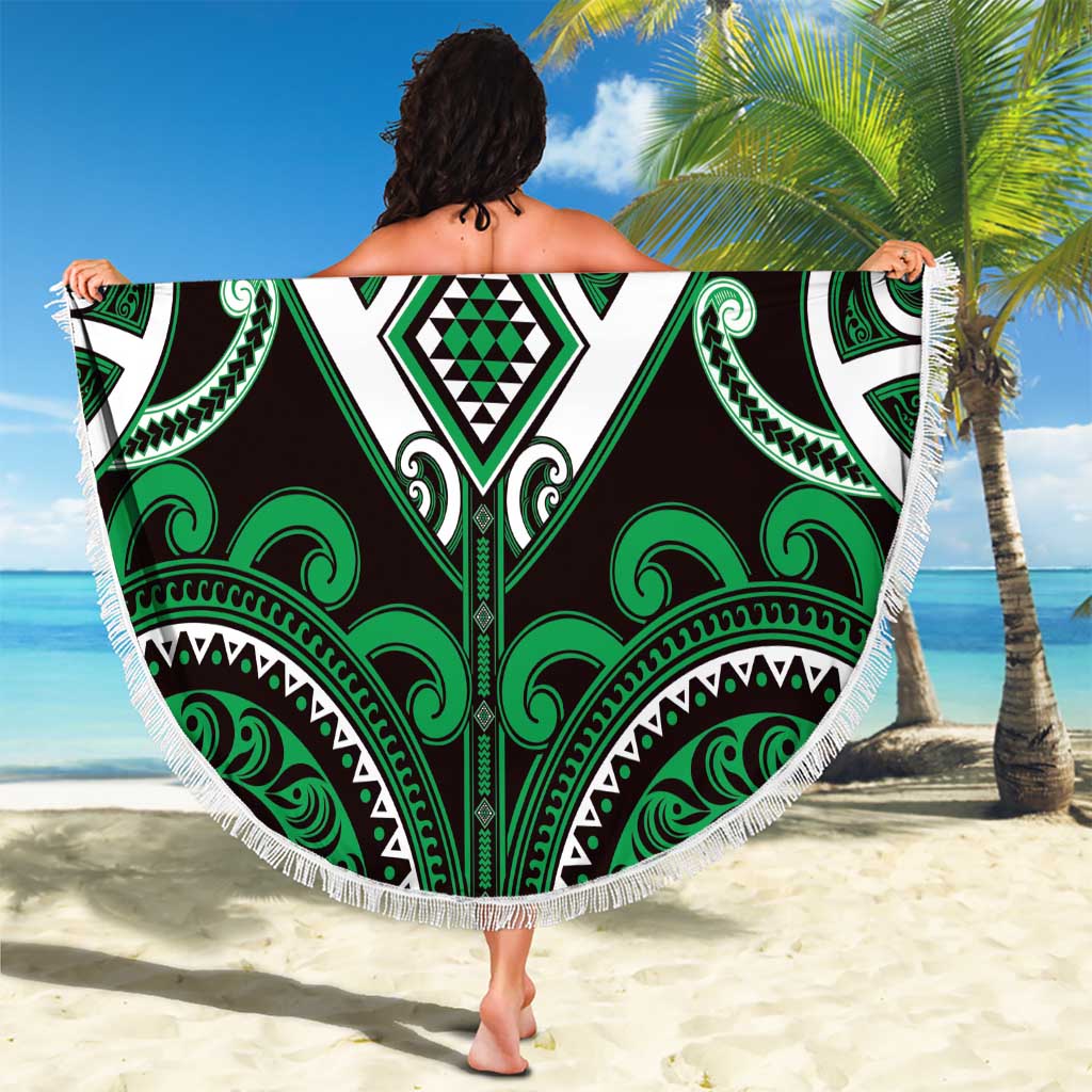 Aotearoa Ngai Tahu Beach Blanket Maori Tribal Pattern