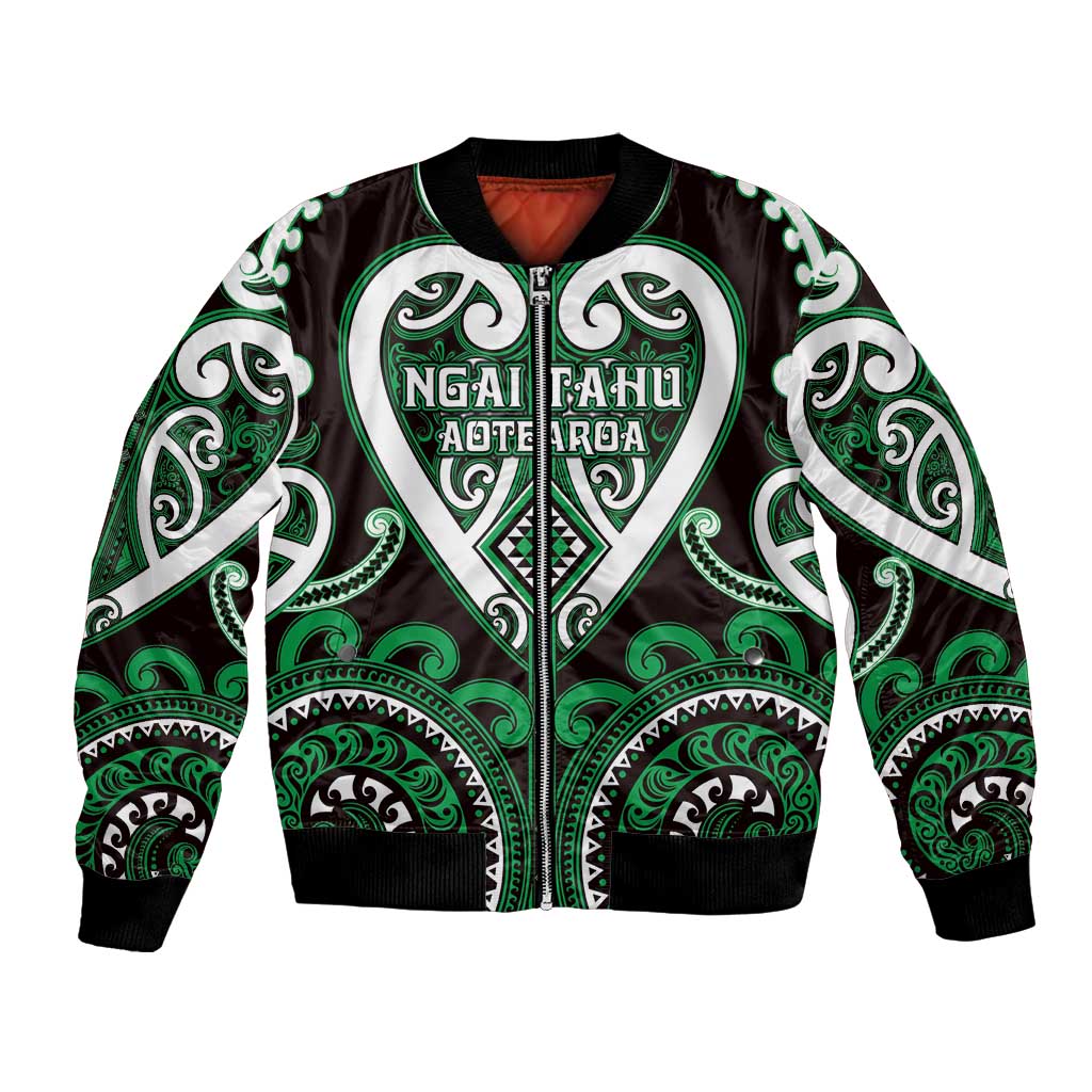 Custom Aotearoa Ngai Tahu Bomber Jacket Maori Tribal Pattern