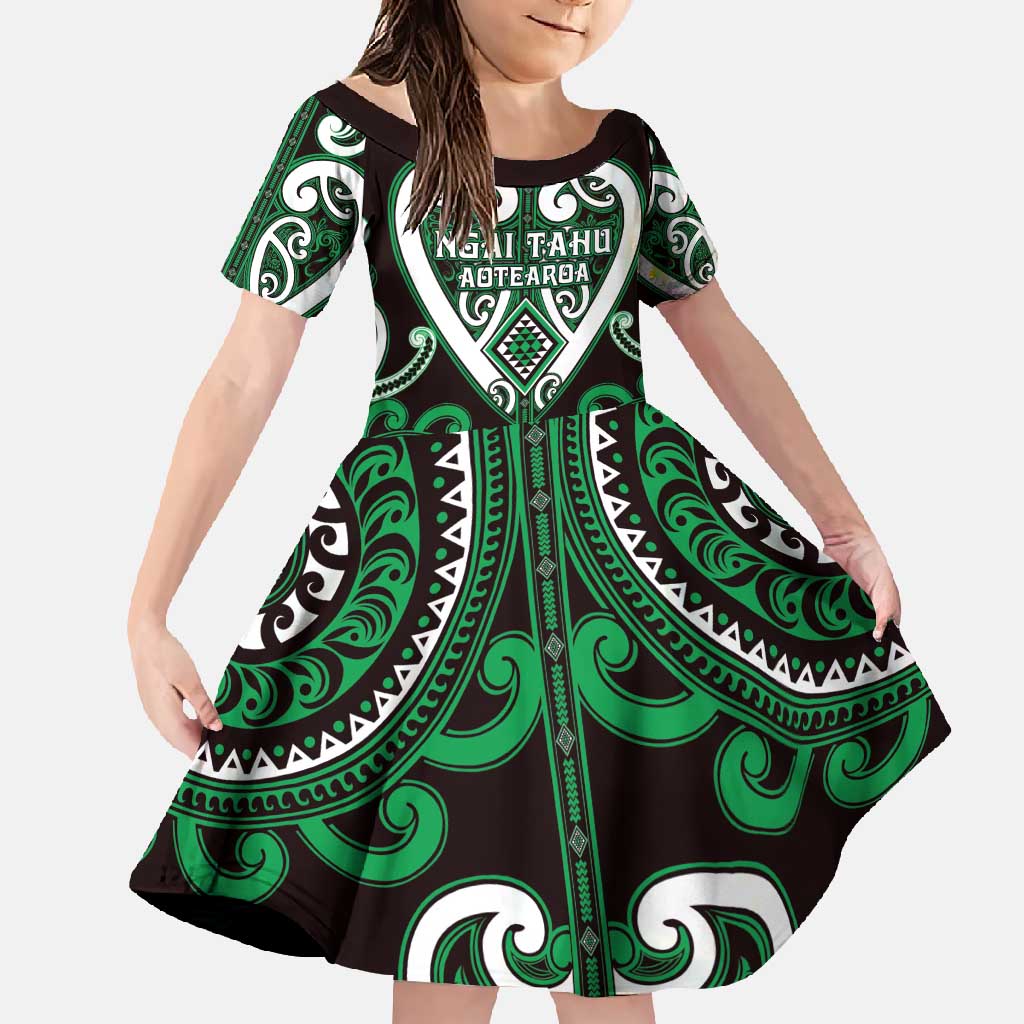 Custom Aotearoa Ngai Tahu Family Matching Mermaid Dress and Hawaiian Shirt Maori Tribal Pattern