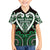 Custom Aotearoa Ngai Tahu Family Matching Off The Shoulder Long Sleeve Dress and Hawaiian Shirt Maori Tribal Pattern