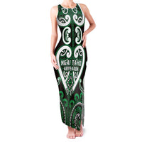 Custom Aotearoa Ngai Tahu Family Matching Tank Maxi Dress and Hawaiian Shirt Maori Tribal Pattern