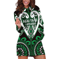 Custom Aotearoa Ngai Tahu Hoodie Dress Maori Tribal Pattern