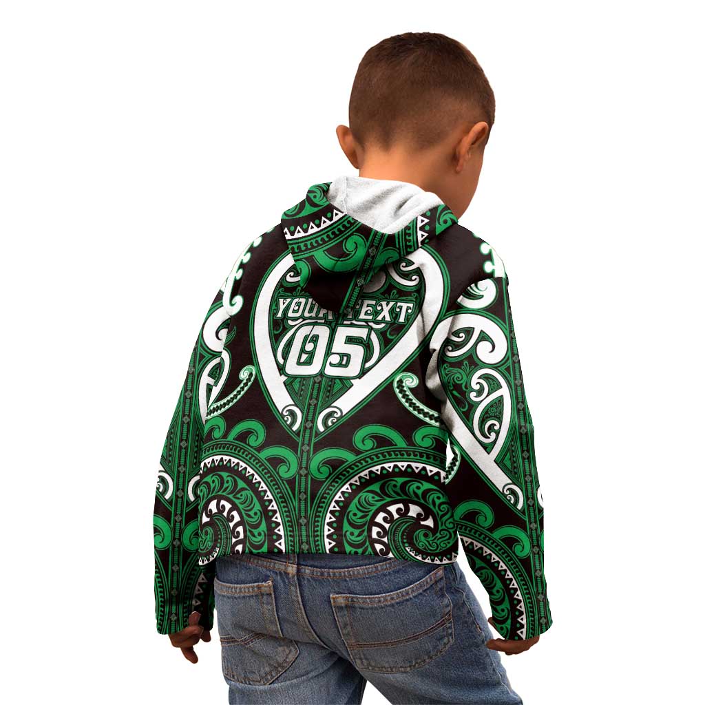 Custom Aotearoa Ngai Tahu Kid Hoodie Maori Tribal Pattern