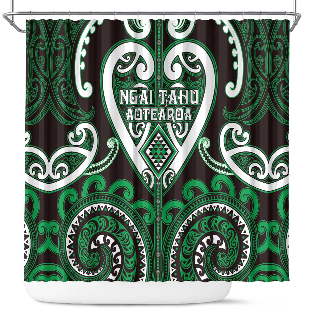 Aotearoa Ngai Tahu Shower Curtain Maori Tribal Pattern