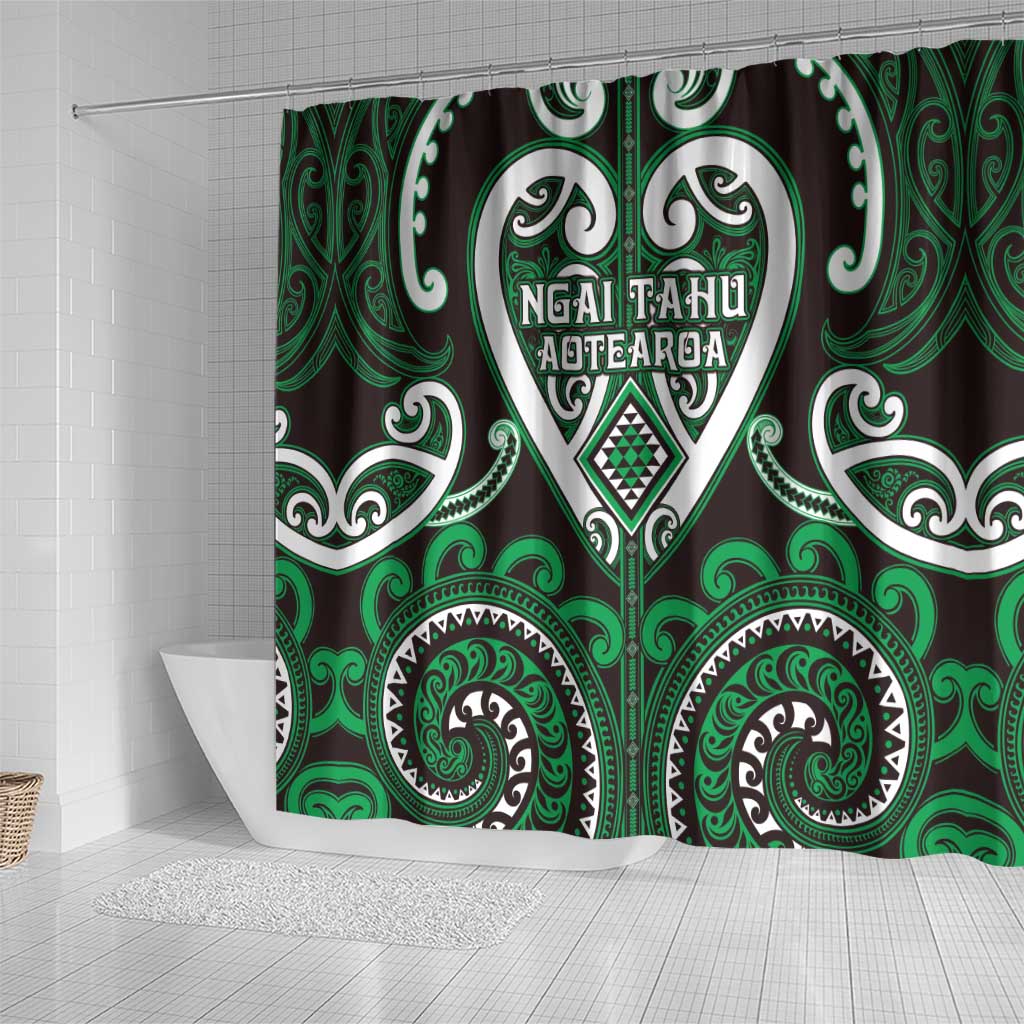 Aotearoa Ngai Tahu Shower Curtain Maori Tribal Pattern