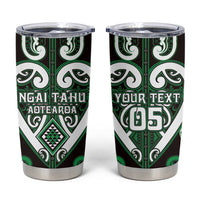 Custom Aotearoa Ngai Tahu Tumbler Cup Maori Tribal Pattern